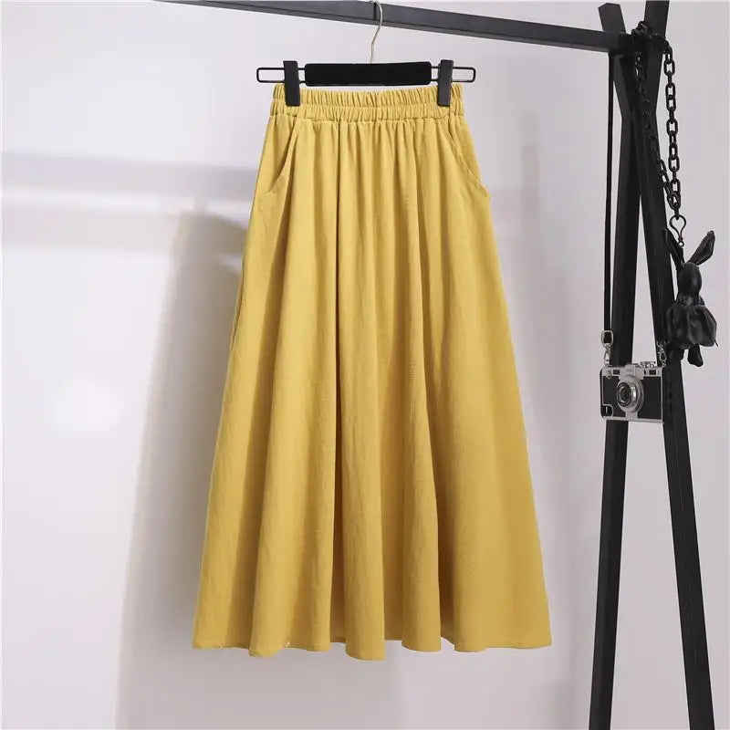 Cotton Linen Skirt
