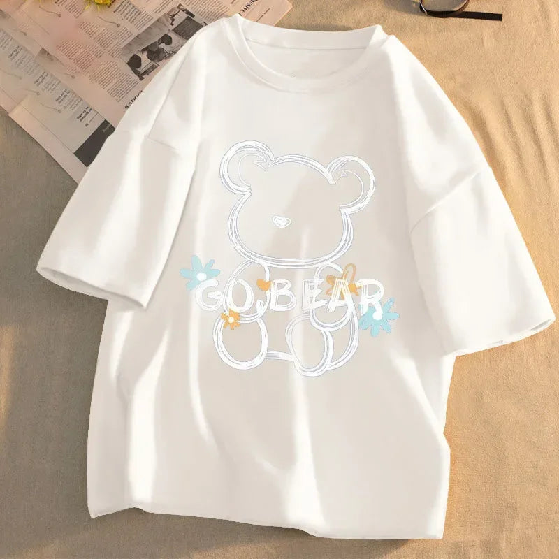 GO BEAR Printed T-shirt