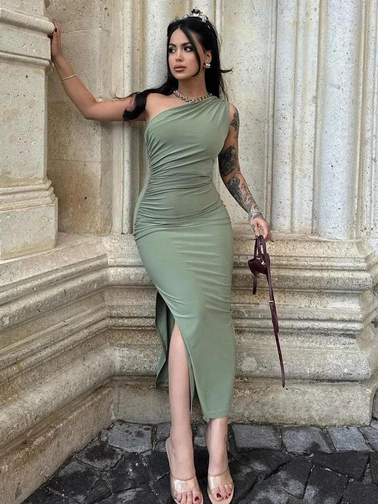 Sleeveless Backless Slim Dress
