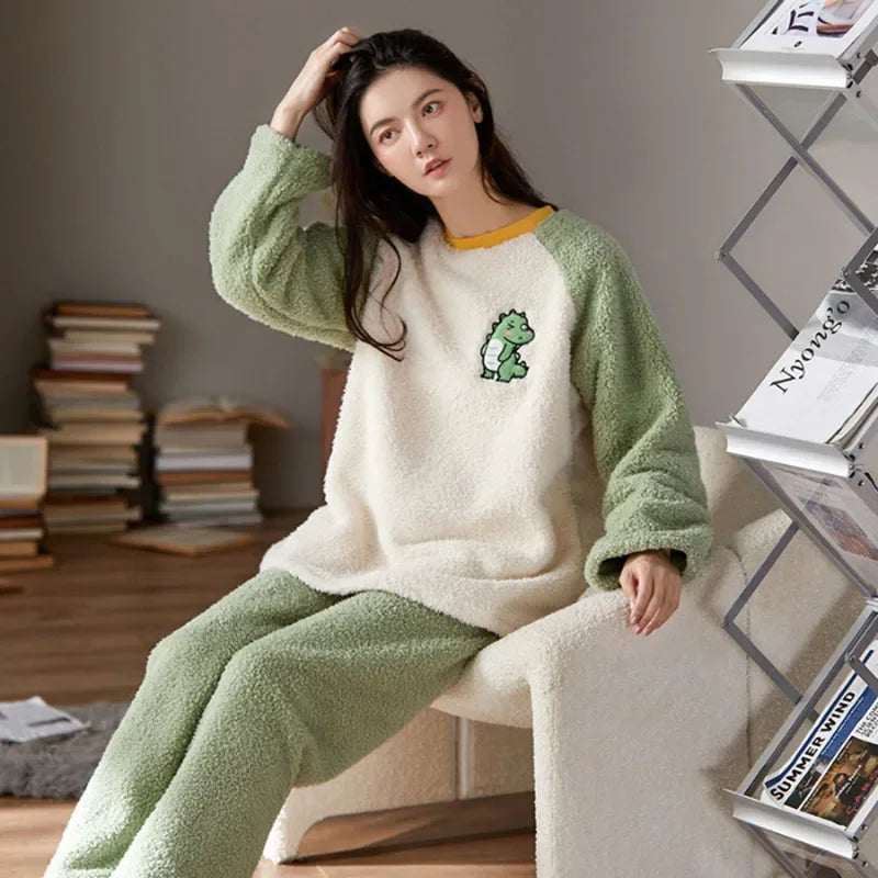 Velvet Pajamas Loungewear Winter