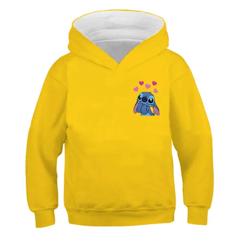 Kids Stitch Hoodies Girls Sweatshirt