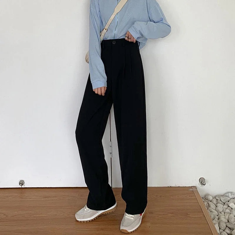 High Waist Women Suit Pants