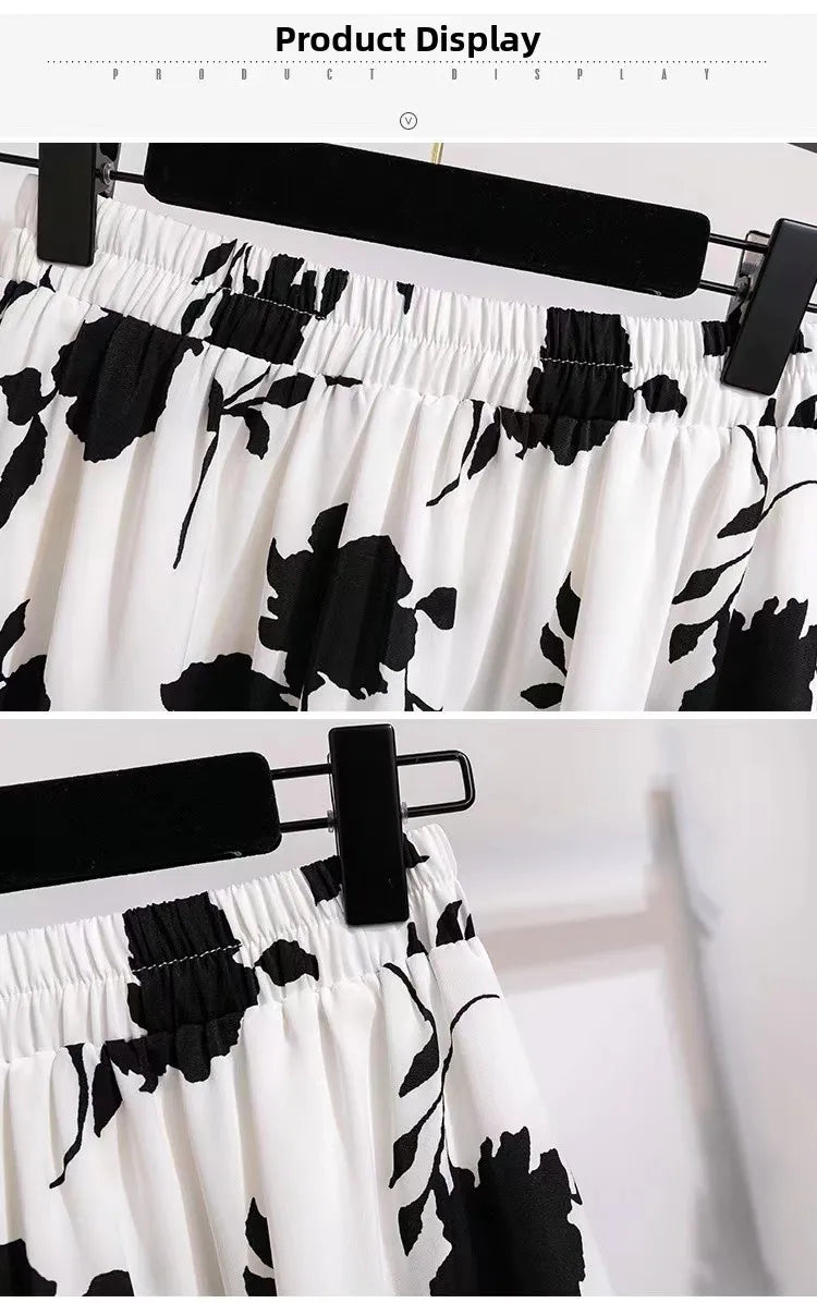 High Waist A-Line Skirt