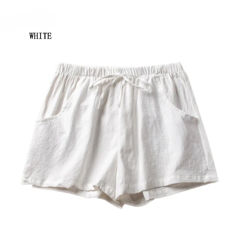Casual Linen Shorts Women