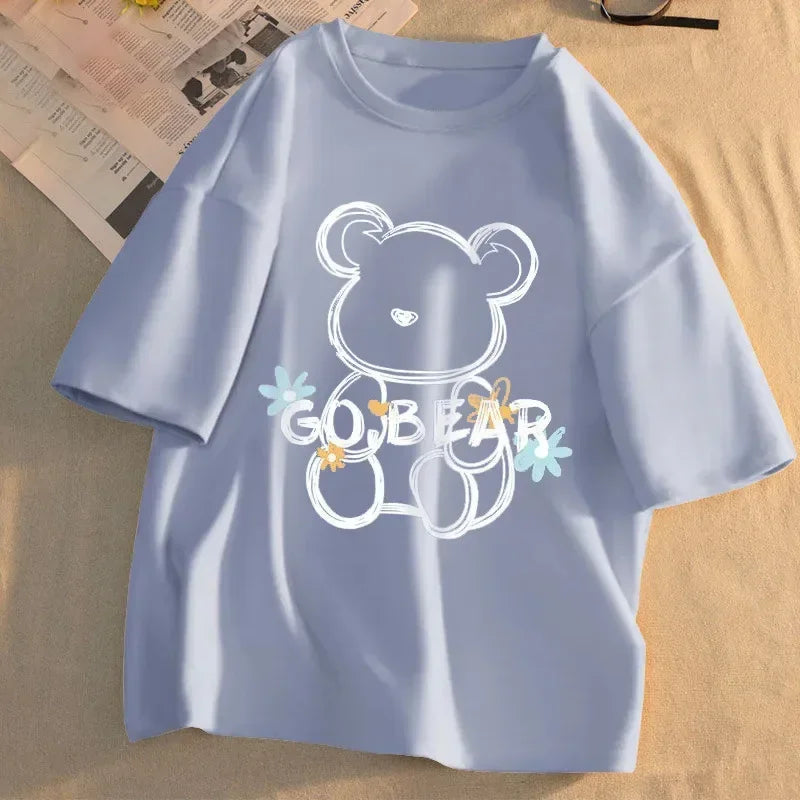 GO BEAR Printed T-shirt