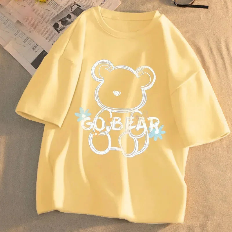 GO BEAR Printed T-shirt