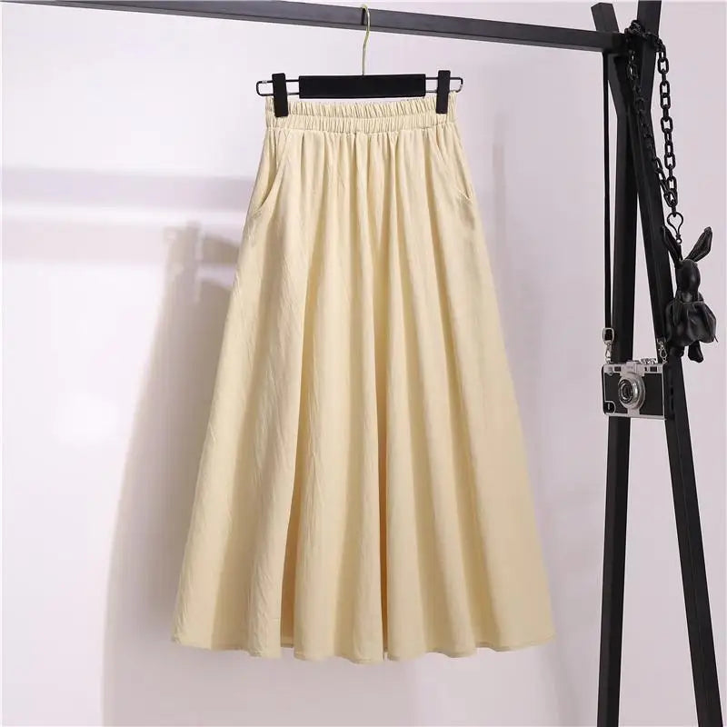 Cotton Linen Skirt