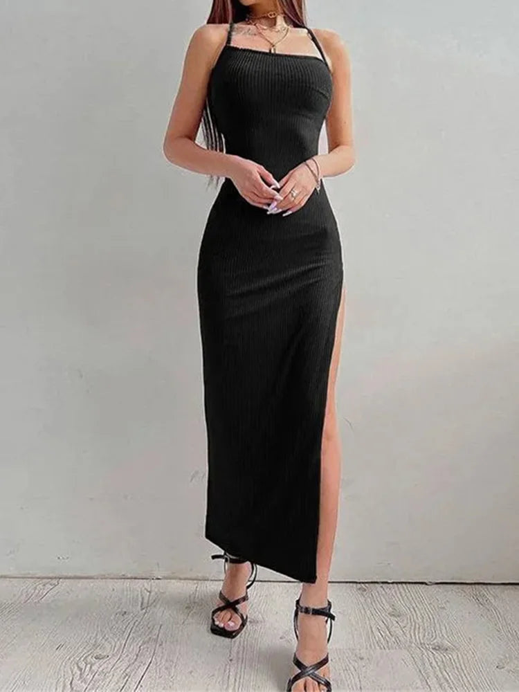 Black Long Bodycon Dress