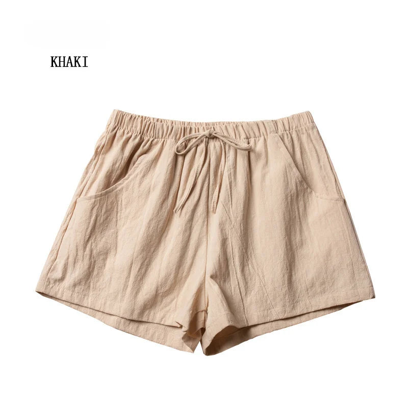 Casual Linen Shorts Women