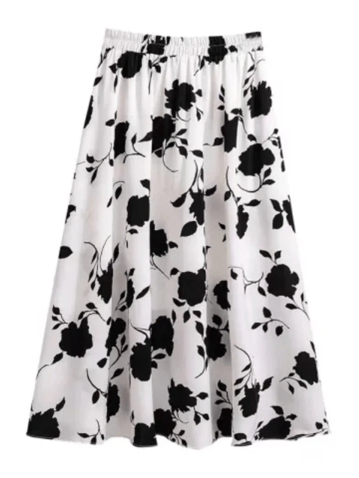 High Waist A-Line Skirt