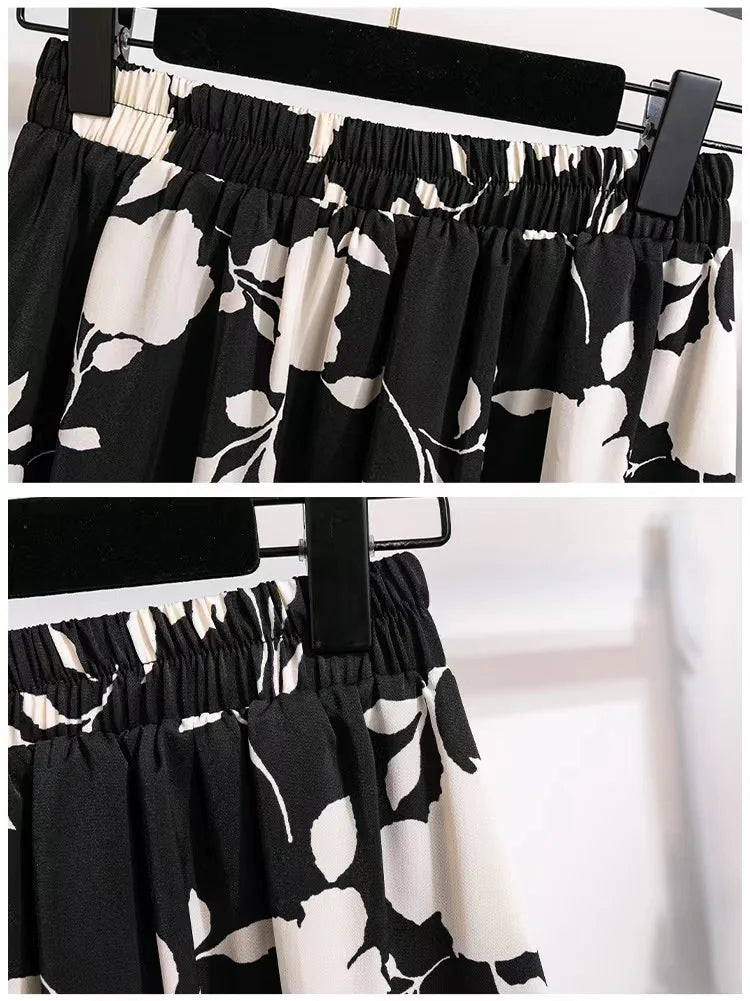 High Waist A-Line Skirt