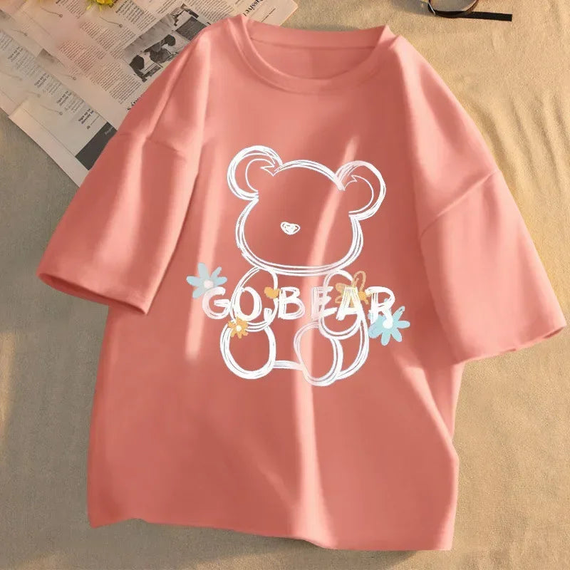 GO BEAR Printed T-shirt