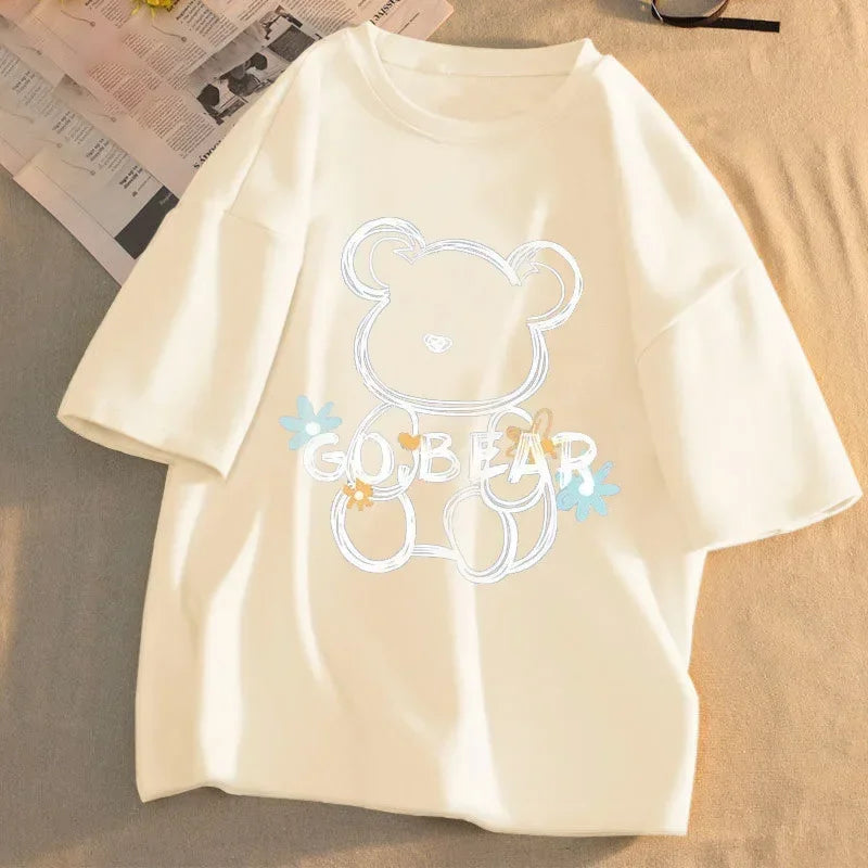 GO BEAR Printed T-shirt