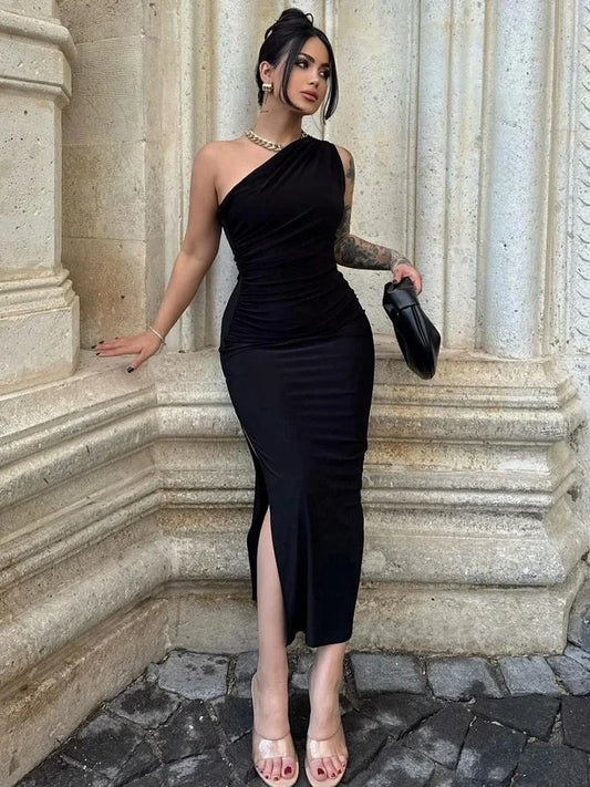 Sleeveless Backless Slim Dress
