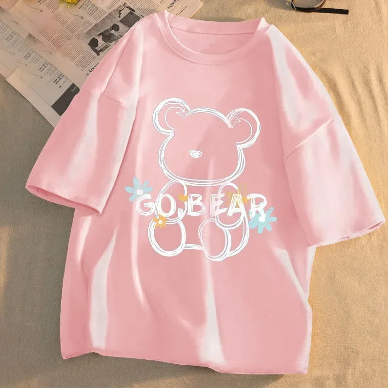 GO BEAR Printed T-shirt