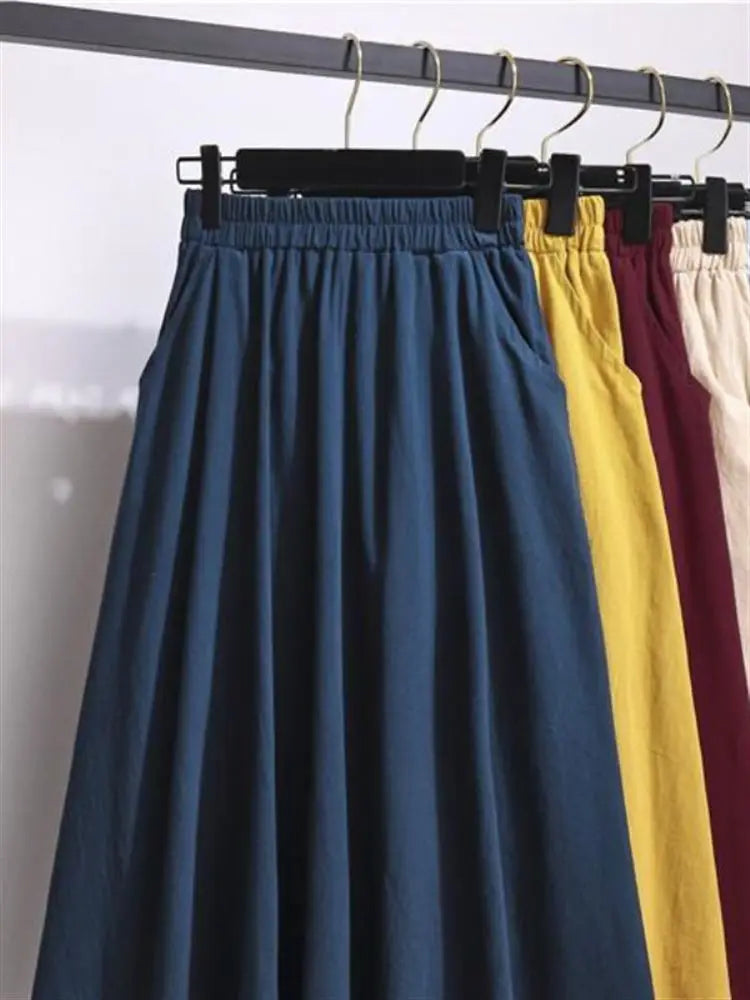 Cotton Linen Skirt